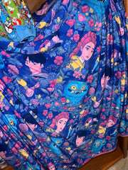 Knuffel blanket “DERPY” triple layer all natural bamboo HUGE throw 59x60