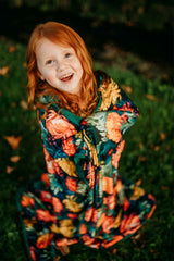 Knuffel blanket “Chrysanthemum” triple layer all natural bamboo HUGE throw 60x60