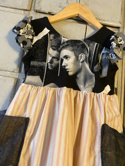 Justin Bieber ooak upcycle size 6