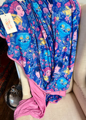 Knuffel blanket “DERPY” triple layer all natural bamboo HUGE throw 59x60